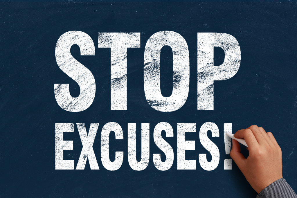 Excuses people give….